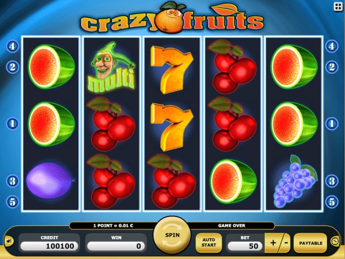   Crazy Fruits     X